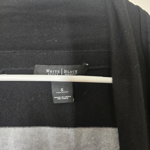 White House Black Market Striped Cardigan - Picture 2 of 3
